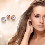 Clear Crystal Stud Earrings