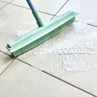 Broom With Rubber Bristles
