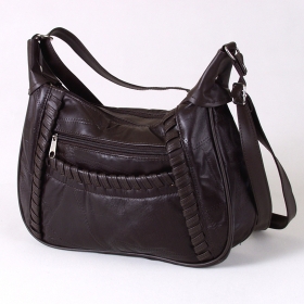 Whipstitch Leather Handbag