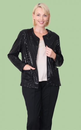 Sequin Cardigan Style Jacket