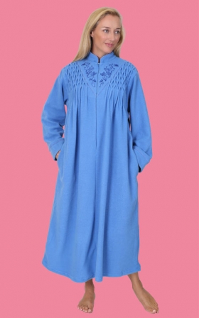 Fleece Smocked Robe