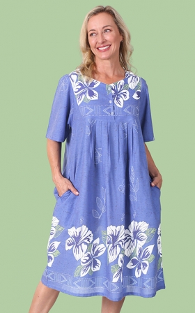 Royal Border Print Patio Dress