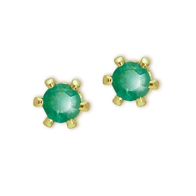 Genuine Emerald Earrings