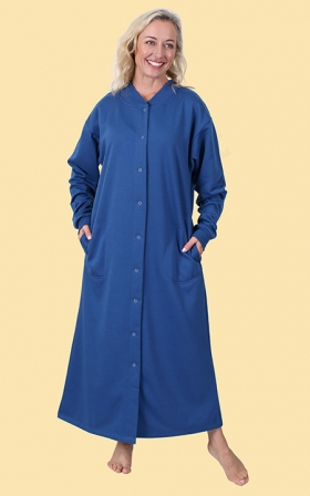 Fleece Snap Front Robe