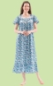 Lace Trim Floral Nightgown