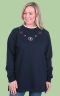 Midnight Blue Fleece Pullover Sweater