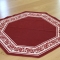 Octagonal Floral Border Rug