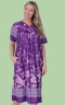 Health Pride - Purple Floral Waltz Length Lounger