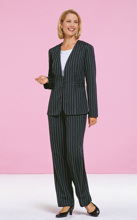 Four Piece Pinstripe Wardrober