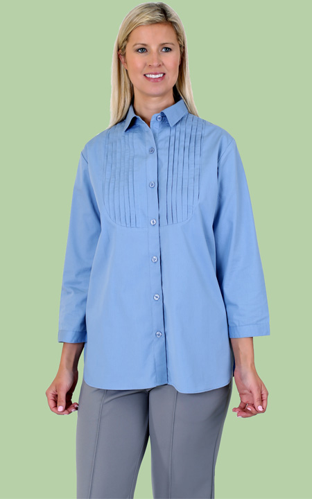 Pin Tuck Oversized Shirt