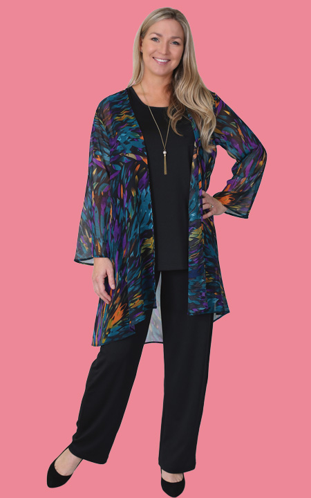 Health Pride - Georgette Jacket with Ultra Soft Tank and Pants