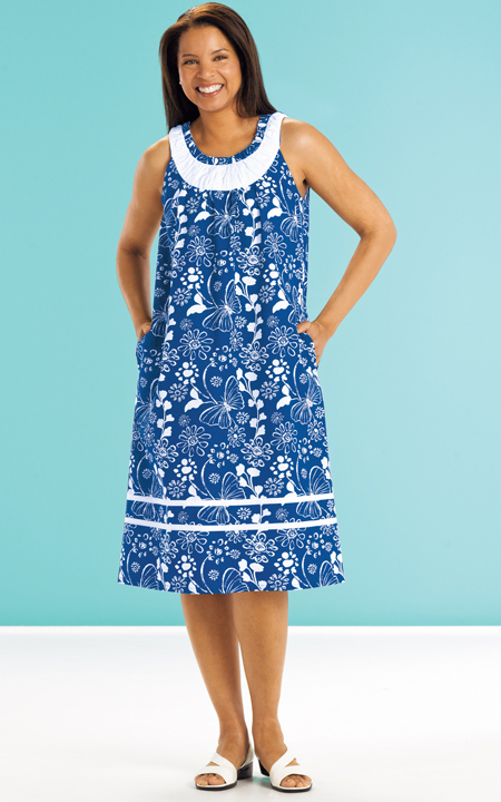 Health Pride - Royal Print Sundress