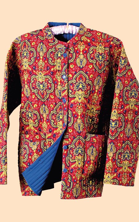 Mens Red Paisley Blazer - Big and Tall Sport Coat With Bowti