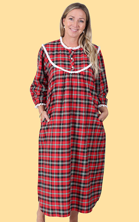 Country Charm Plaid Nightgown