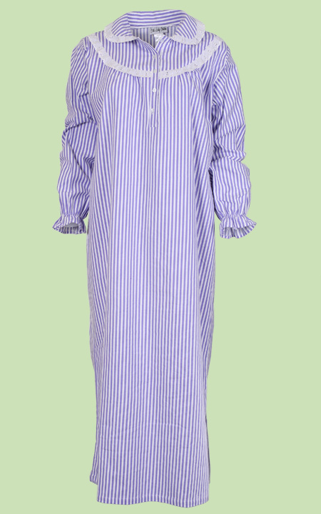 Stripe Flannel Nightgown