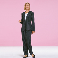 Four Piece Pinstripe Wardrober