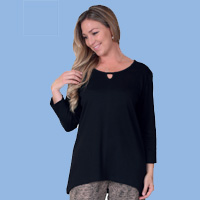 Hi-Lo Top Black