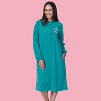 Diamond Fleece Snap Robe