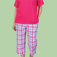 Fuchsia Multi Capris